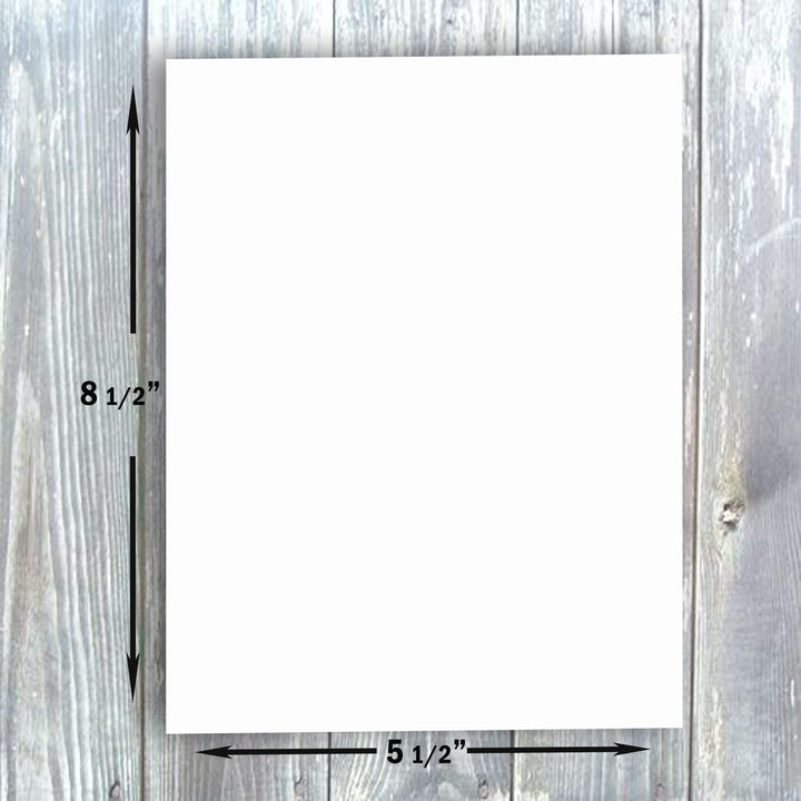 Bright White Cardstock Cards: 100-Pack 5 1/2 x 8 1/2 (Half Sheet Size) Printable Blank Cards Set| 80lb Cover| Make Your Own Invitation/Greeting Cards (100 Pack) Bright