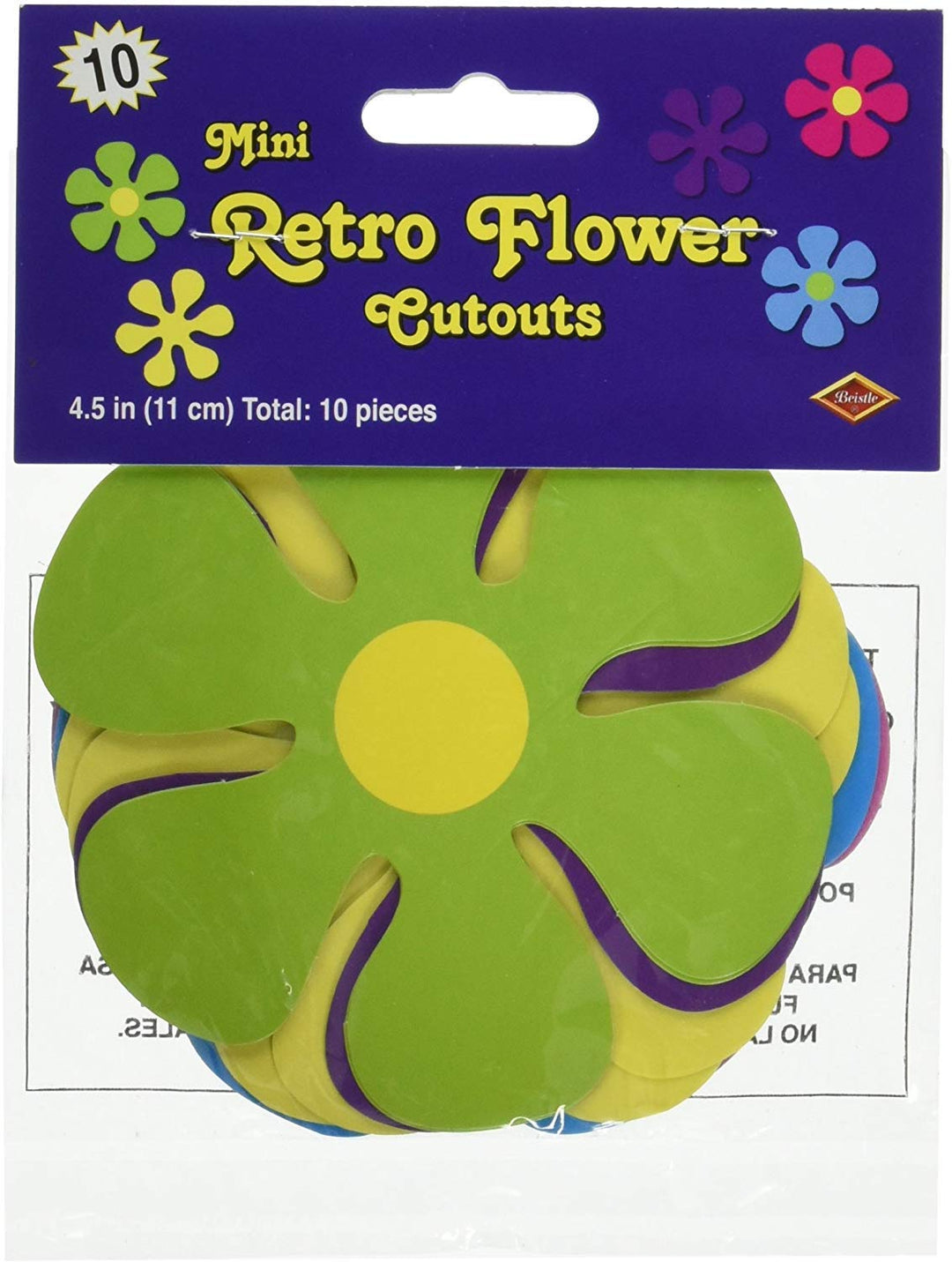 Mini Retro Flower Cutouts
