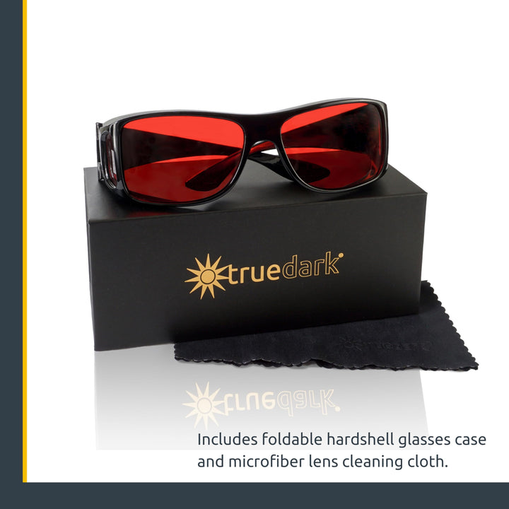 Twilights Fitover Blue Light Blocking Glasses to Reduce Eye Strain and UV Glare for Better Sleep - Men & Women, Computer Screen, Gaming, TV, Phone - by Dave Asprey
