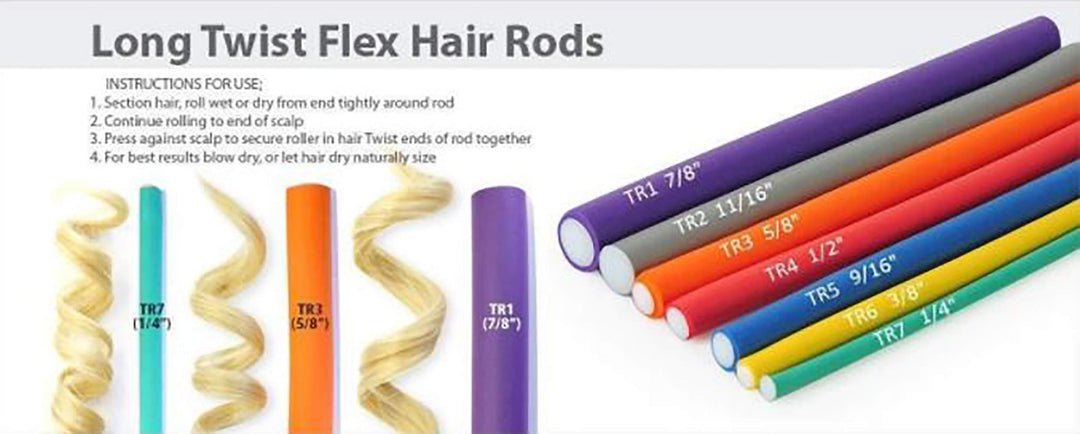 01208 Soft Twist Rollers, Orange, 6 Count
