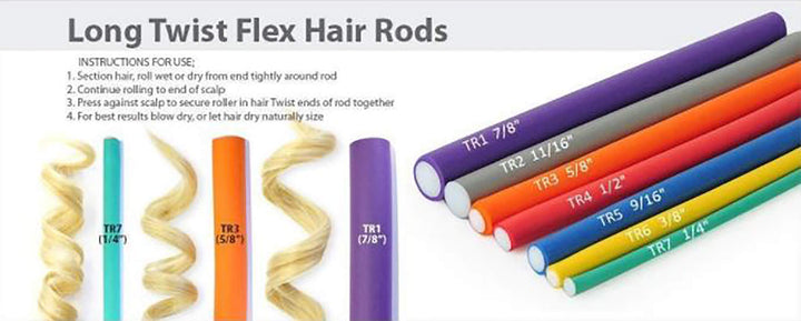 01208 Soft Twist Rollers, Orange, 6 Count