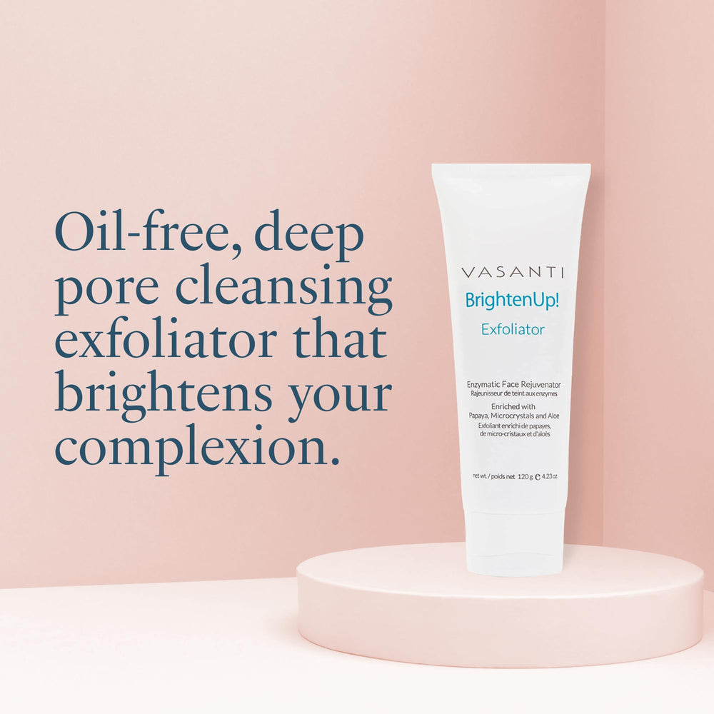 Brighten Up! Enzymatic Face Rejuvenator (20g) - Gentle Scrub Brightens Exfoliates Cleanses Skin Paraben-Free Vegan Friendly Skincare