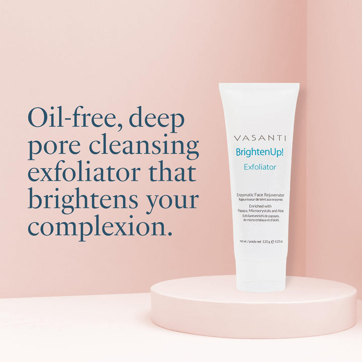 Brighten Up! Enzymatic Face Rejuvenator (20g) - Gentle Scrub Brightens Exfoliates Cleanses Skin Paraben-Free Vegan Friendly Skincare
