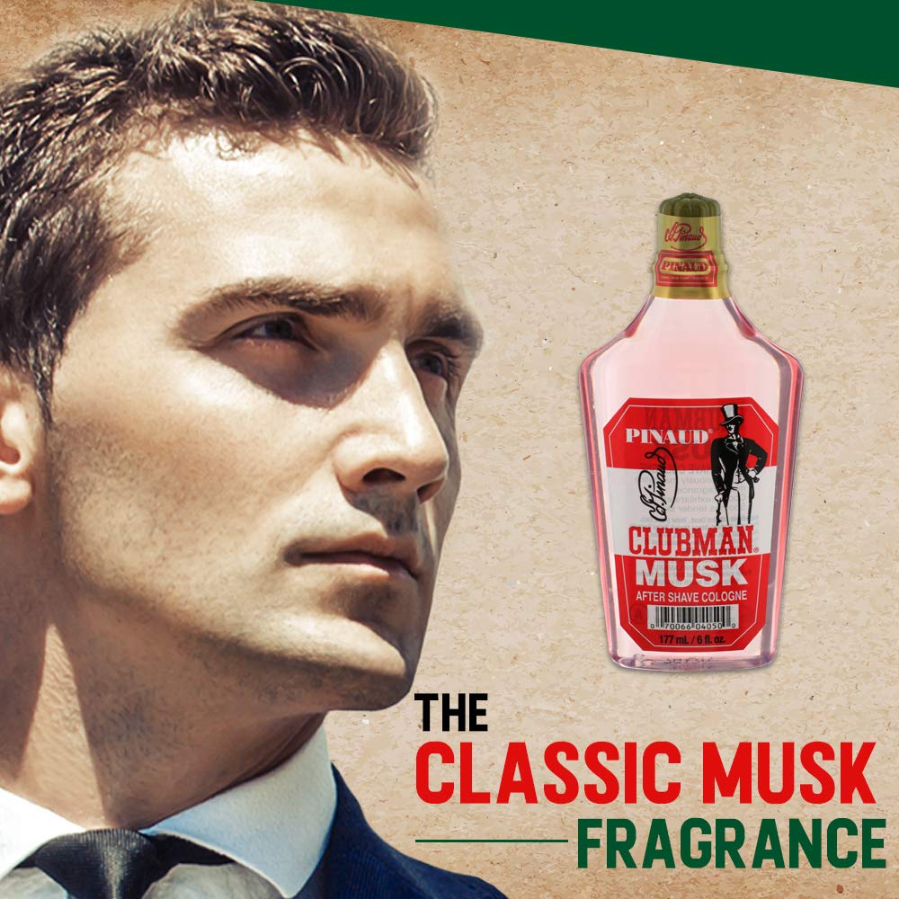 Pinaud Musk After Shave Cologne, 6 oz