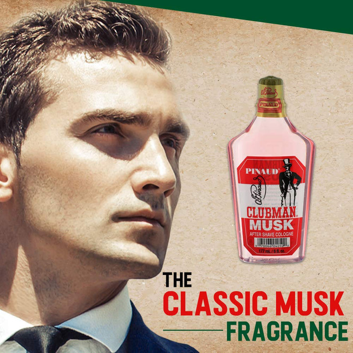 Pinaud Musk After Shave Cologne, 6 oz