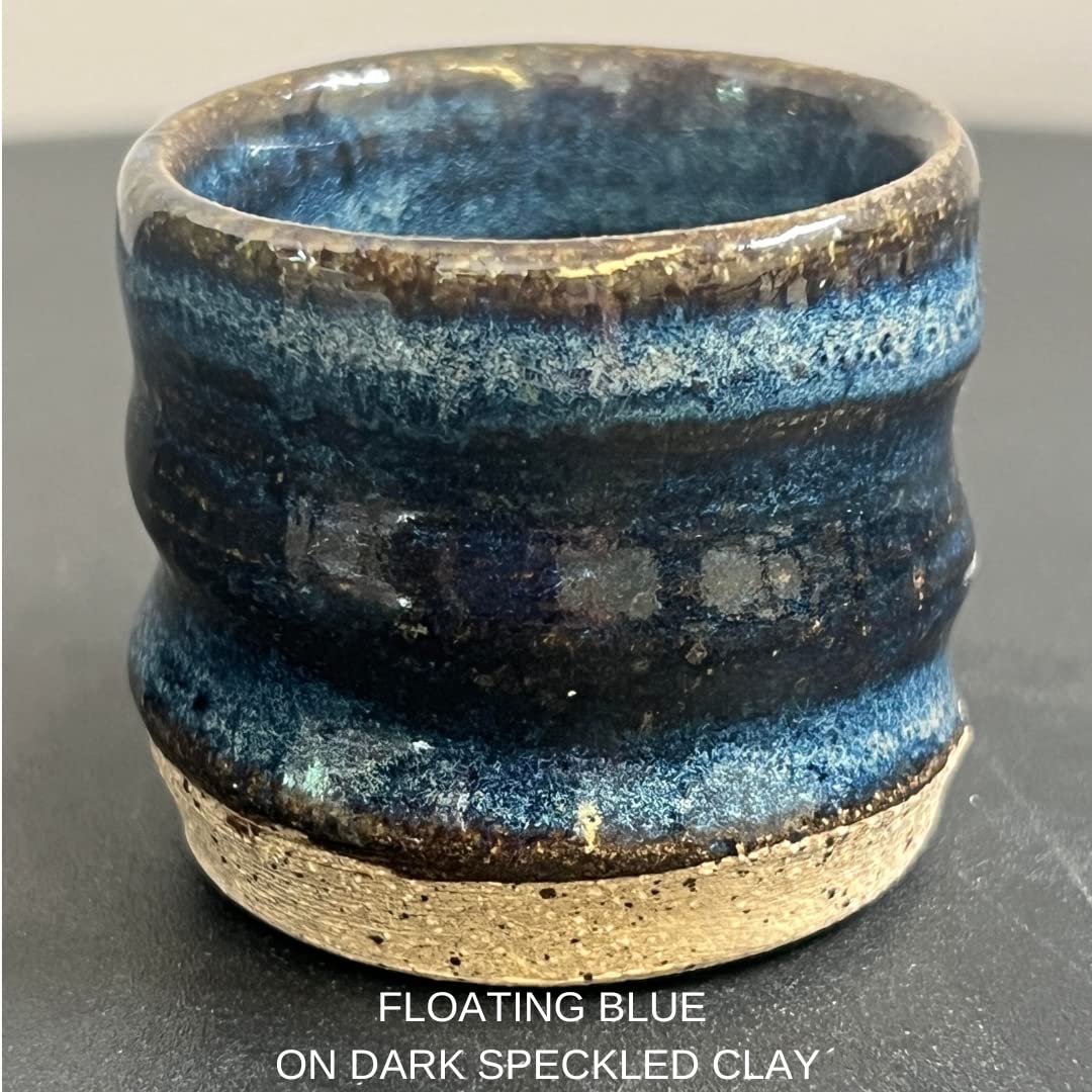 - Specialty Series - Floating Blue - Mid Fire Glaze, High Fire Glaze, Cone 5-6 for Mid Fire Clay, High Fire Clay - Ceramic Glaze Pottery (1 Pint | 16 oz | 473 ml)