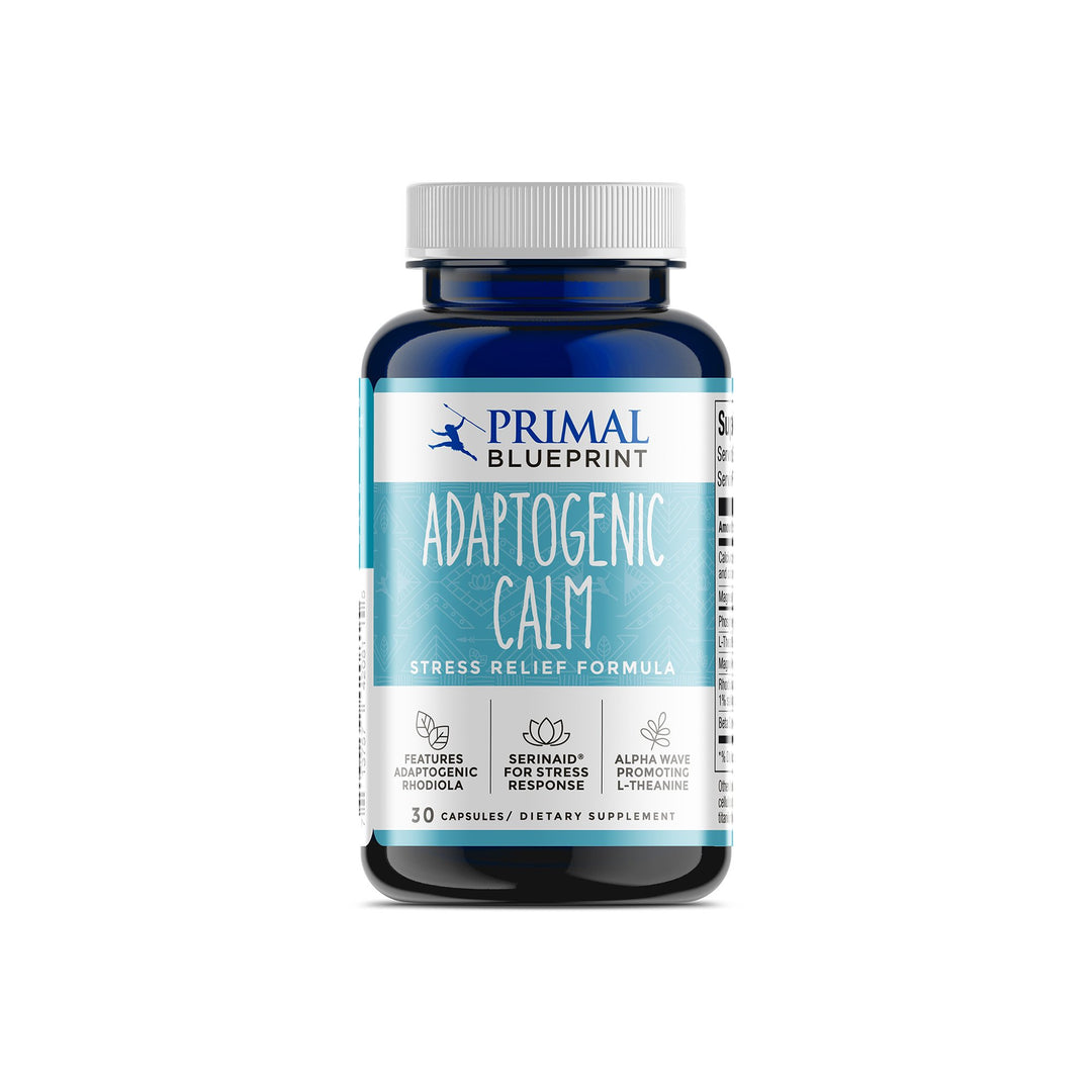 Adaptogenic Calm, Plant-Based Adaptogen Dietary Supplement, 30 Count