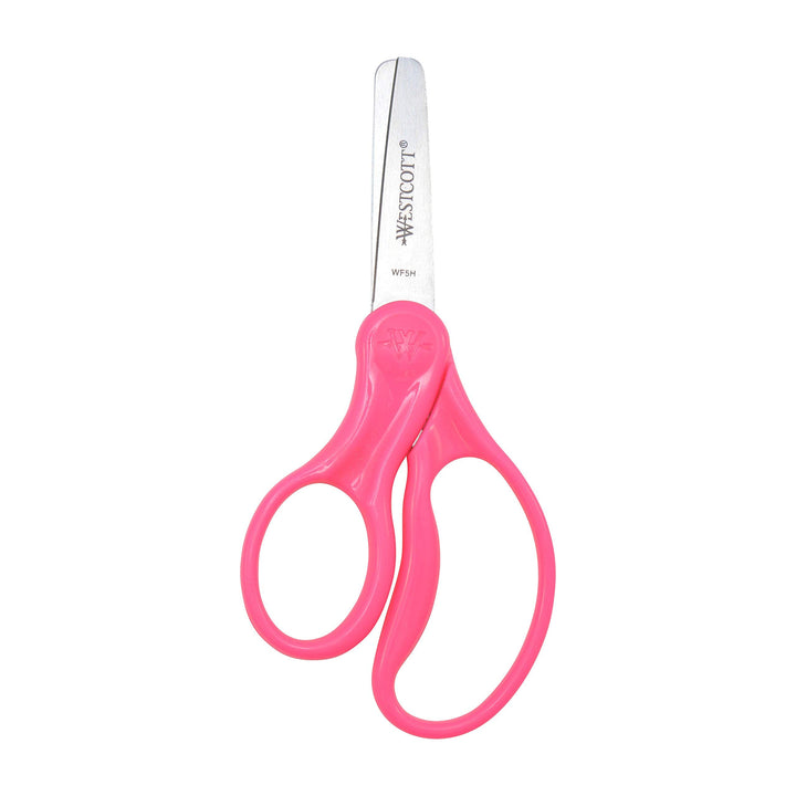 13594 Left-Handed Scissors, Hard Handle Kids' Scissors, Ages 4-8, 5-Inch Blunt Tip