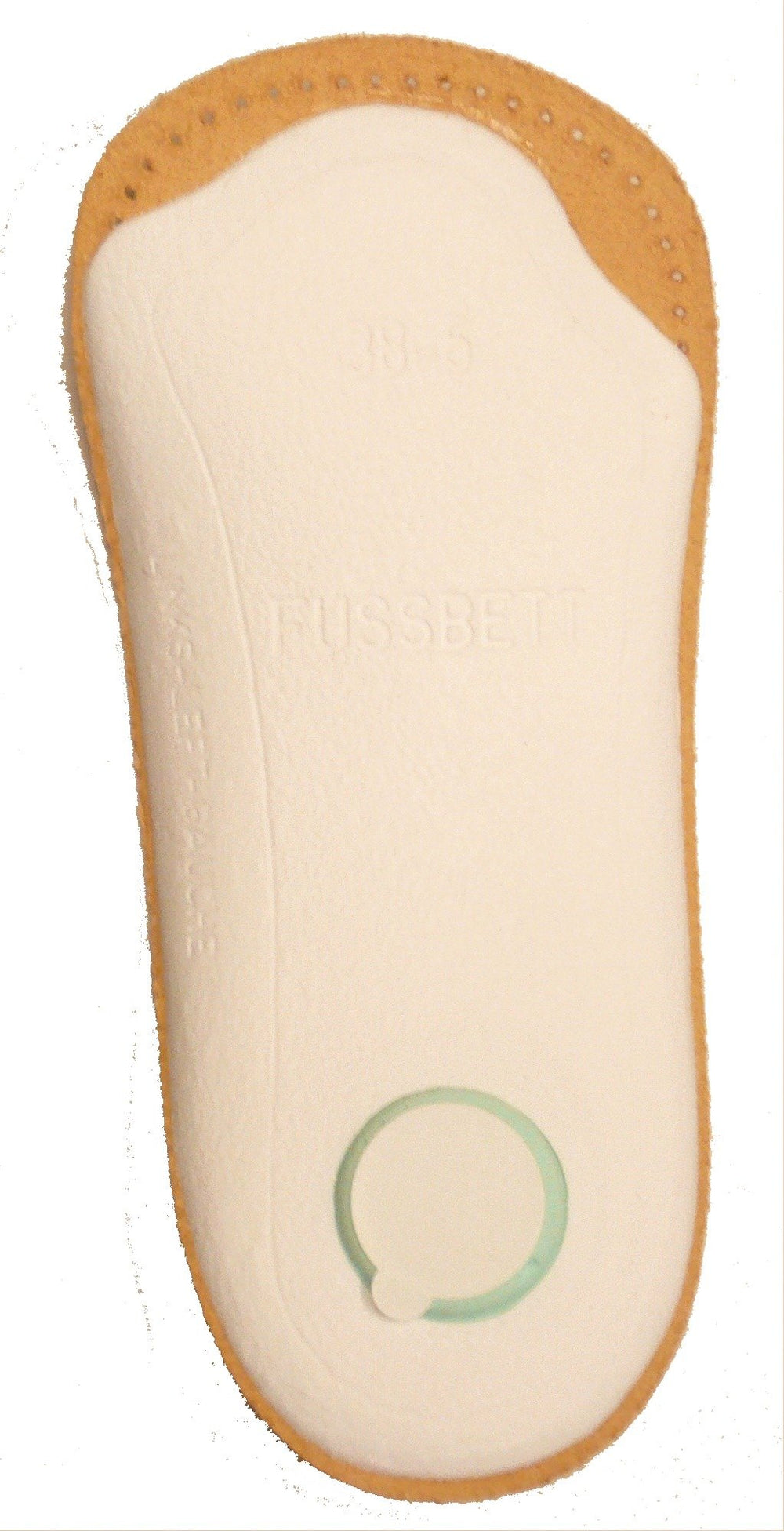 Holiday 3/4 Leather Ultra Light, Thin, Semi-Rigid Orthotic with Metatarsal Pad, and Heel Cushion, Tan, Women's 7