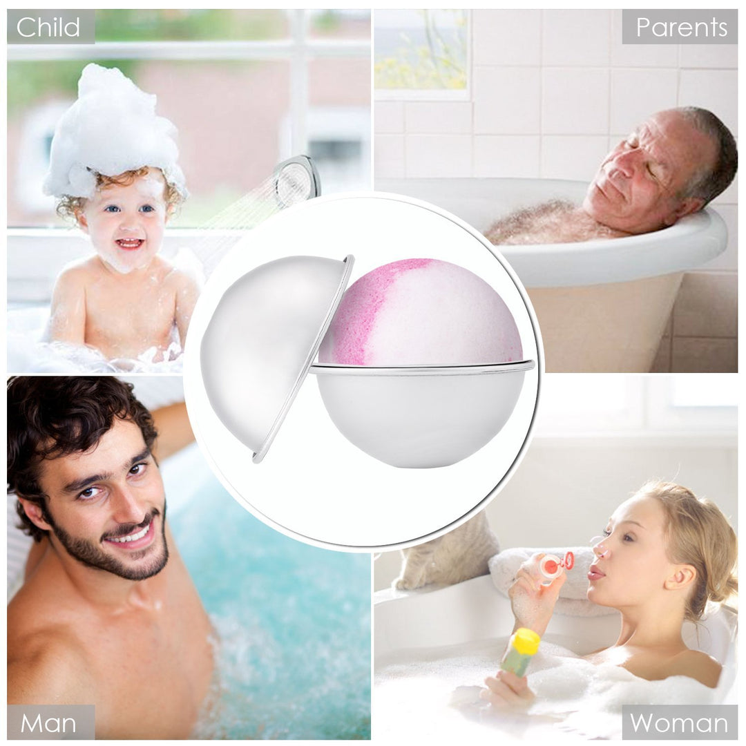 Bath Bomb Molds 1.8 Inches 4 Set, Bath Bomb Mold DIY, Metal Bath Bomb Press, Bath Bomb Making Kit for Gifts & Crafting Your Own Fizzles.