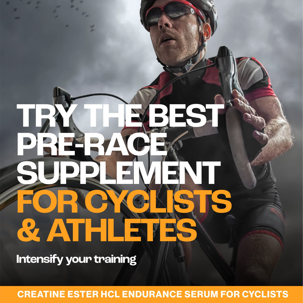 Cyclist-Optimized Creatine Serum. Amplifies Cycling Sports Performance, Boosts Nitric Oxide Levels, Stamina, Energy, Endurance & Focus. Fights Fatigue & Lactic Acid Build Up. Cherry, 5.1 Fl Oz