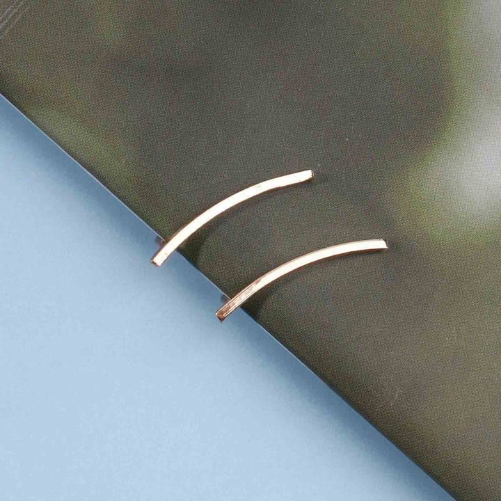 Boho Bar Ear Climber Earrings Gold Stick Studs Earrings Bar Ear Crawler Earrings Geometric Minimalist Earrings Jewelry for Women (Gold)