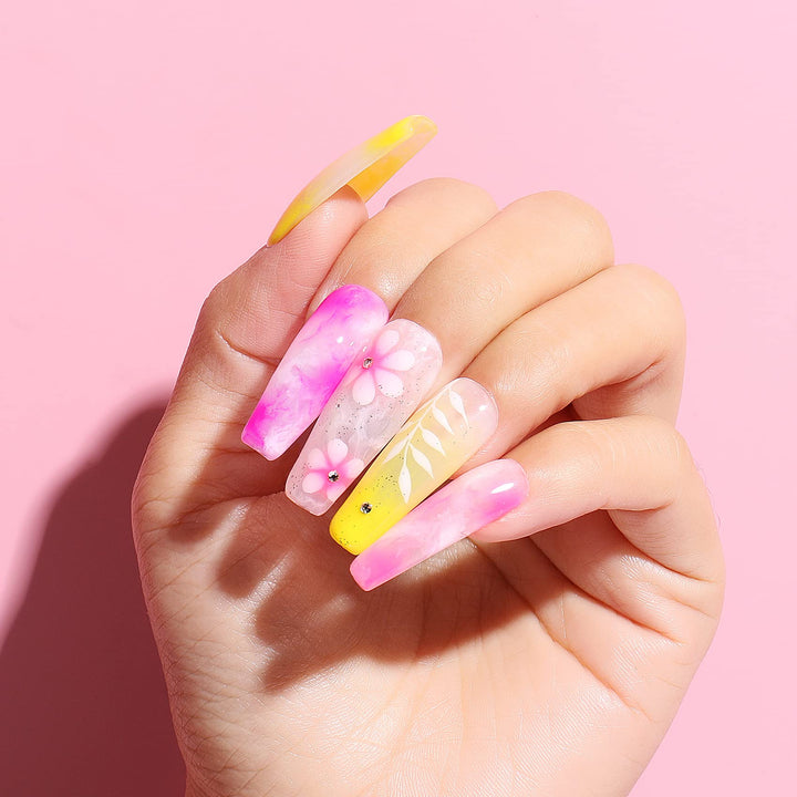 Nail Art Blossom Gel Nail Polish Soak Off UV LED Clear Blooming Gel Manicure 10ml