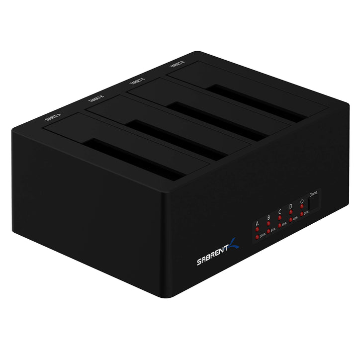 Docking Station SSD/External Hard Disk/HDD 2.5/3.5 inch, USB 3.2 Gen 1, 4 Slots for SSD/HDD, with Power Supply and Fan, for SATA SSD/HDD, with 4 Separate ON/Off switches (DS-U3B4)