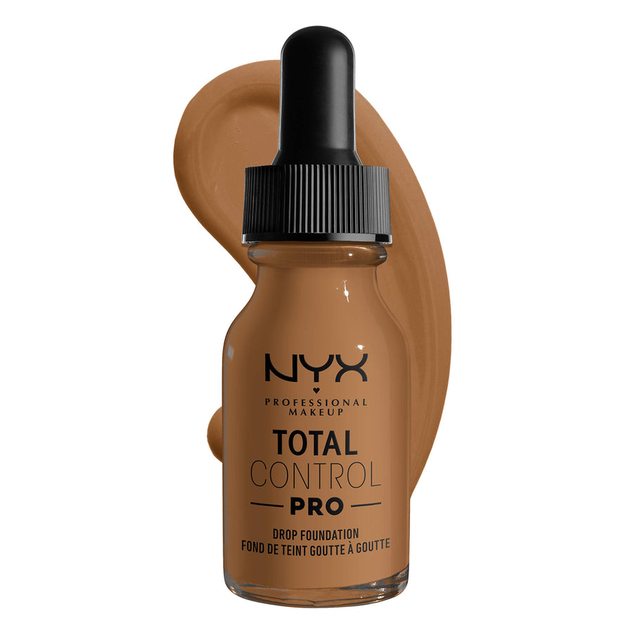 PROFESSIONAL MAKEUP Total Control Pro Drop Foundation, Skin-True Buildable Coverage - Nutmeg