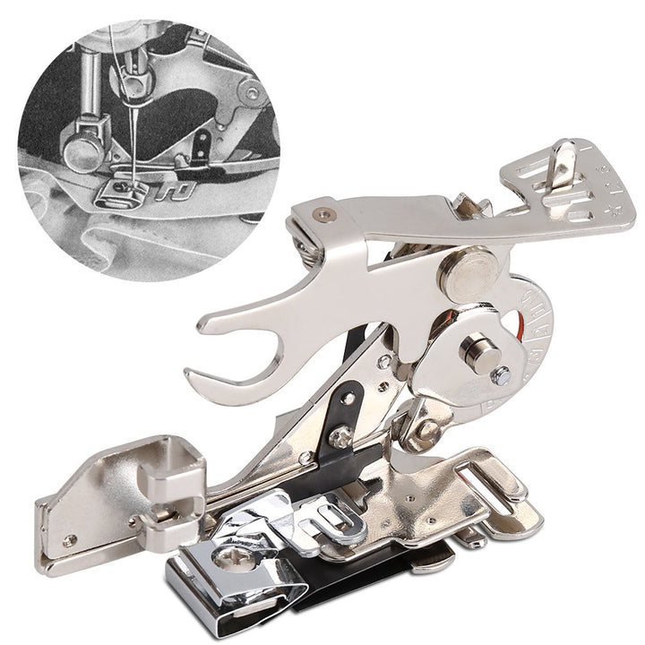 Ruffler Attachment Presser Foot, Sewing Machine Gathering Presser Foot for Brother Singer Sewing Machine Perfectly Spaced Pleats/Gathers, Easily Adjust Closeness & Depth