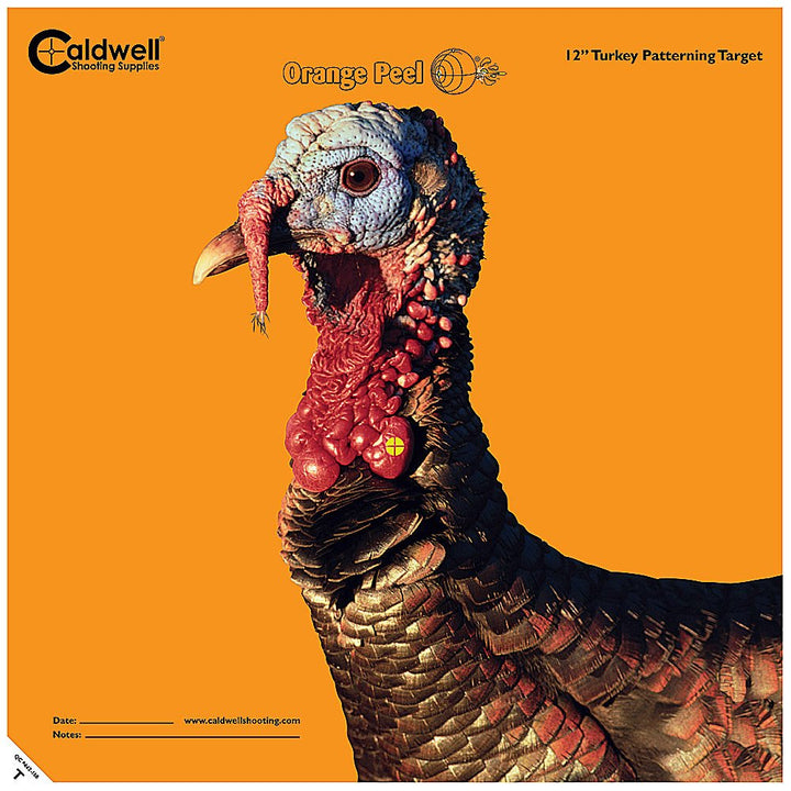 Orange Peel Turkey Target with Flake Off Material and Strong Adhesive for Outdoor, Range, Shooting and Hunting