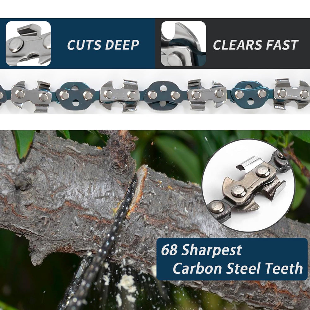 53 Inch High Reach Tree Limb Hand Rope Saw, 68 Sharp Teeth Blades on Both Sides, Folding Rope Chain Saw