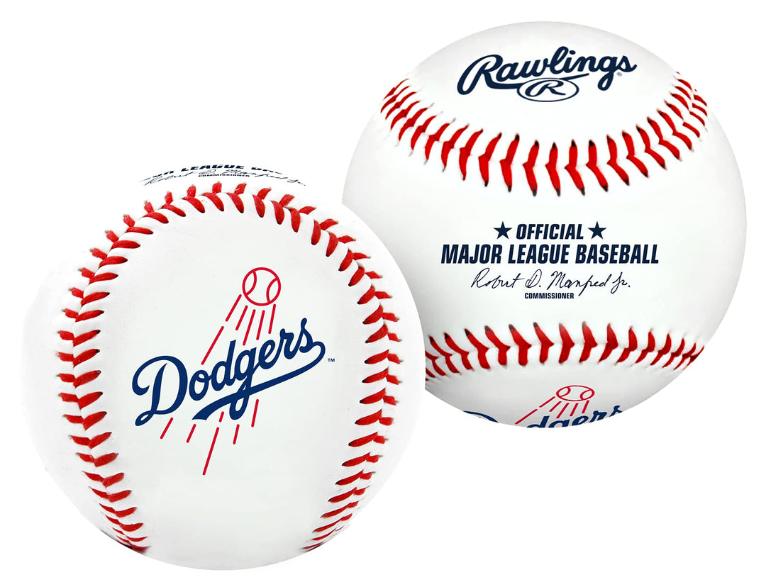 MLB Los Angeles Dodgers Team Logo Baseball, White, 1