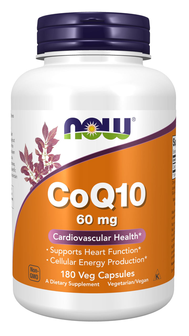 Supplements, CoQ10 60 mg, Pharmaceutical Grade, All-Trans Form of CoQ10 Produced by Fermentation, 180 Veg Capsules