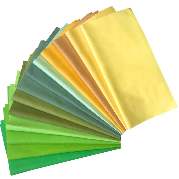 50pcs Top Cotton Craft Fabric Bundle Squares Fat Quarters Quilting Fabric Pure Colour for Sewing Crafting Patchwork DIY Scrapbooking (20x20cm)