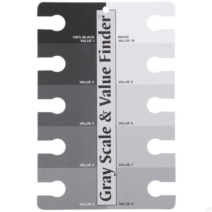 Color Wheel Pocket Guide with Gray Scale Value Finder – for both the amateur and professional artists