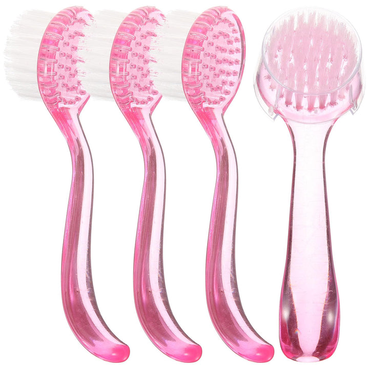 4PCS Face Cleaning Brush with Cap Pore Scrub Facial Exfoliator Cleaner