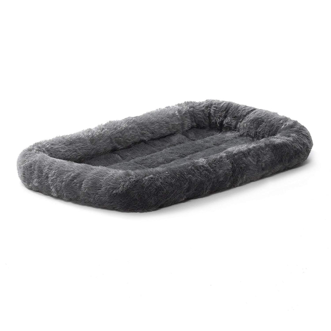 Bolster Dpg Bed 22L-Inch Gray Dog Bed or Cat Bed w/Comfortable Bolster | Ideal for XS Dog Breeds & Fits a 22-Inch Dog Crate | Easy Maintenance Machine Wash & Dry