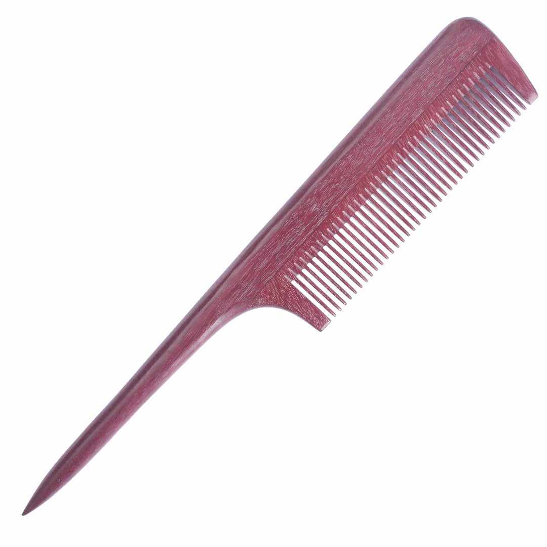 Hair Combs - Fine Tooth Purpleheart Wooden Tail Comb - No Static Teasing Hair Comb for Women