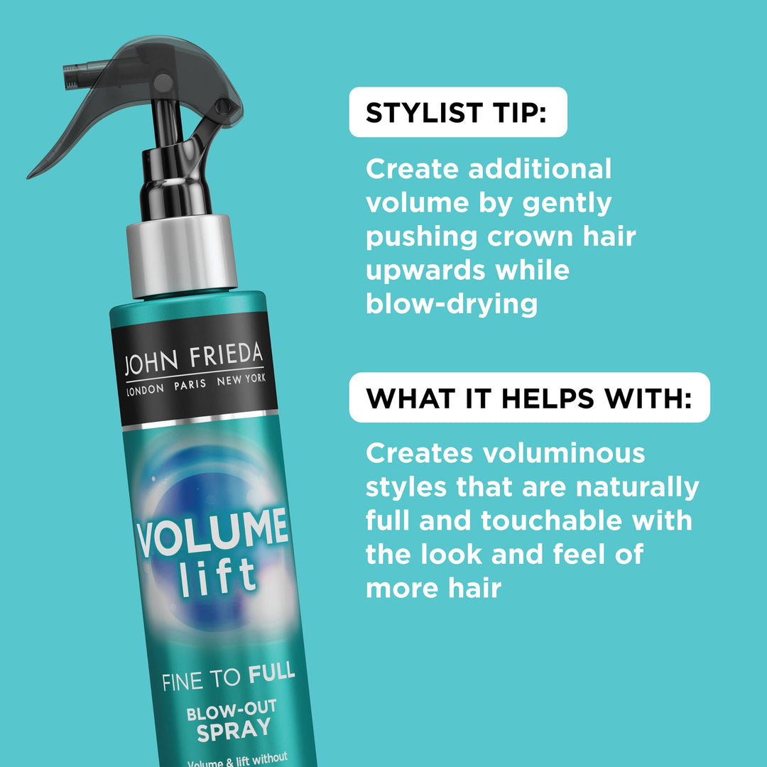 Volume Lift Blow-Out Spray Safe for Color-Treated & Fine Hair, 4 Ounces, Root Booster Volumizing Spray with Air-Silk Technology (Packaging May Vary)