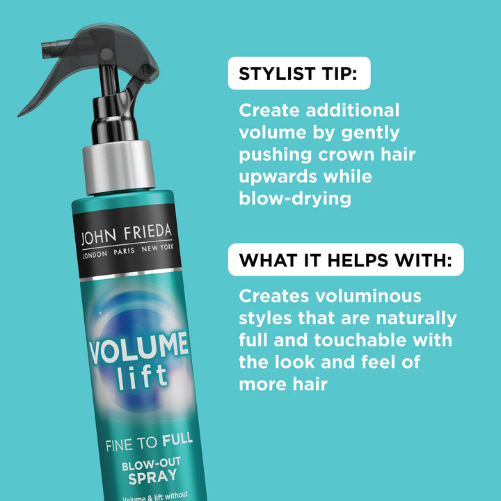 Volume Lift Blow-Out Spray Safe for Color-Treated & Fine Hair, 4 Ounces, Root Booster Volumizing Spray with Air-Silk Technology (Packaging May Vary)
