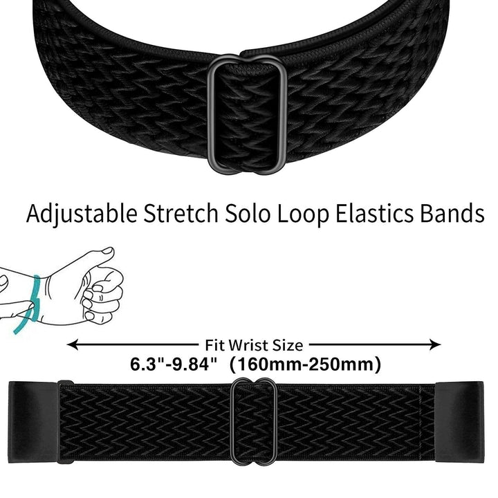 Elastic Watch Bands for Fenix 7X / Fenix 6X / Fenix 5X, 26mm Quick Easy Fit Soft Stretchy Nylon Wristband Strap for Garmin Fenix 6X Pro/Sapphire,Fenix 5X Plus,Enduro,Tactix Delta (Black)