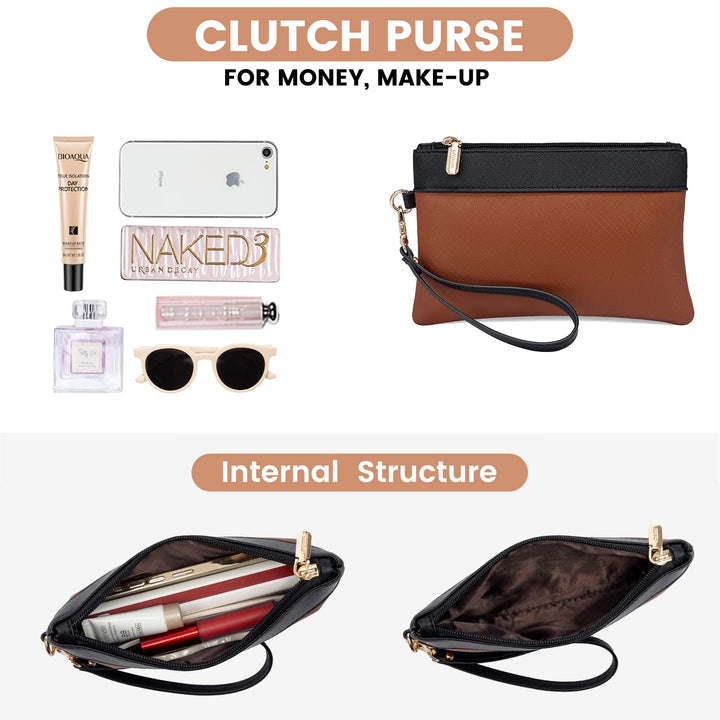 Laptop Bag for Women Work Bag 15.6 inch Large Capacity Computer Tote Handbag Faux Leather Shoulder Bag Purse