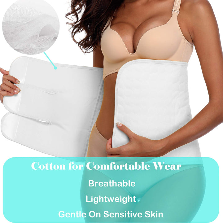 Abdominal Surgical Binder Wrap for Stomach Post Surgery Compression C section Postpartum Support Recovery after Hysterectomy Belly Band