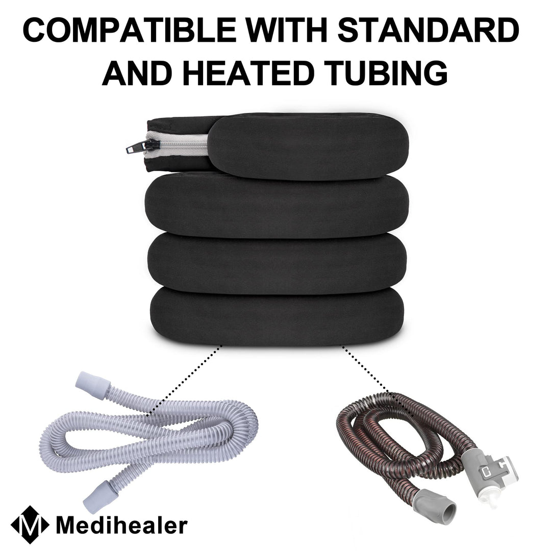 CPAP Hose Cover Tube Covers Compatible with All RSM and PR Standard or Heated Tubing-Full Length Zipper&Light Weight&Insulate-6 Foot(Pack of 1)