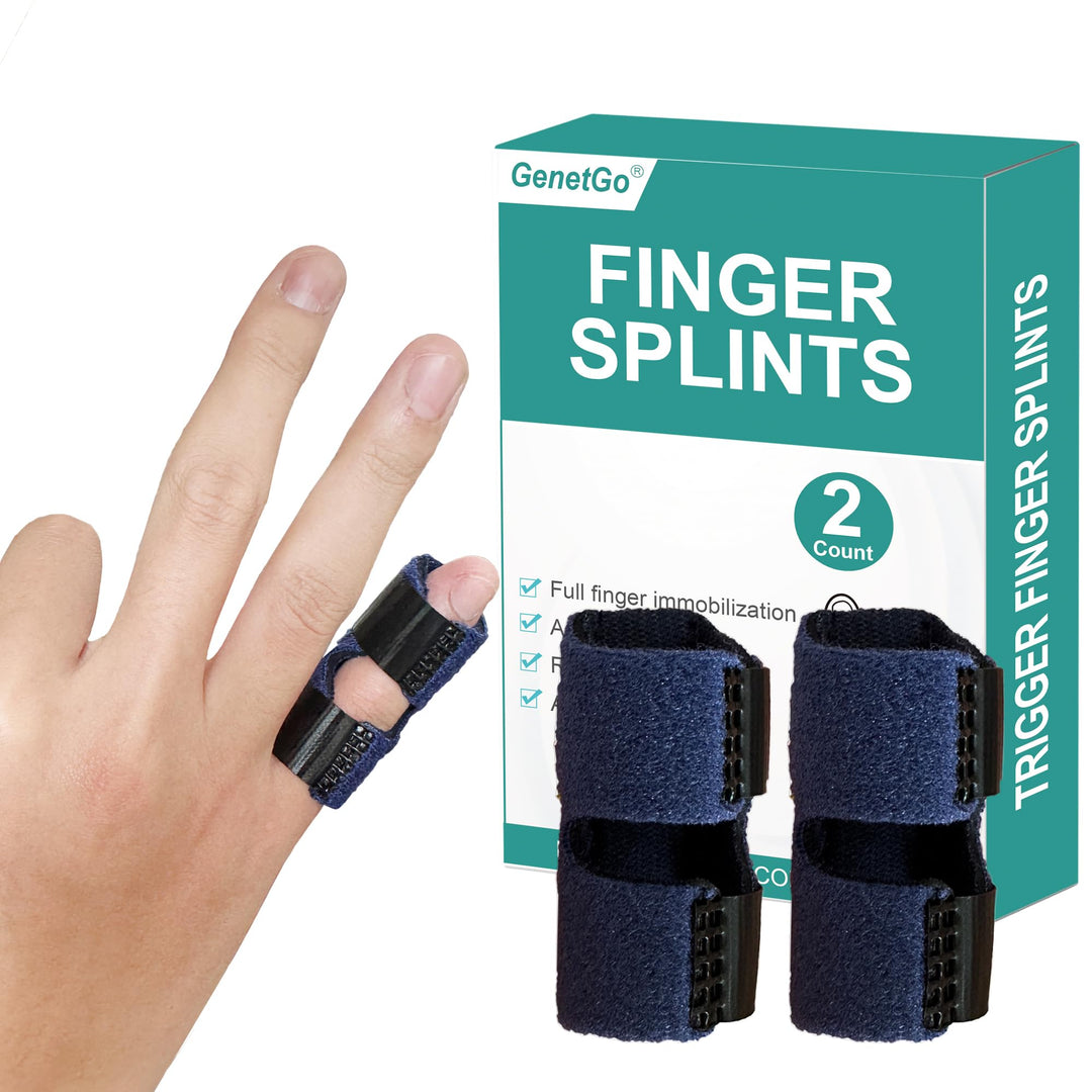 Little Pinky Finger Splint Brace for Trigger Mallet Finger Broken Finger, 2 Pack