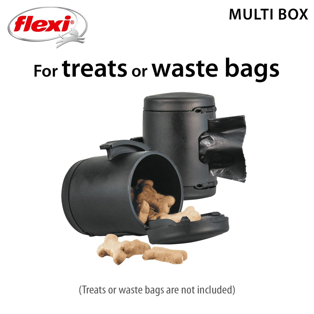 Multi Box – Add on Retractable Leashes, Poop Bag Dispenser, Dog Treat Holder for Training, Multipurpose Box, Black