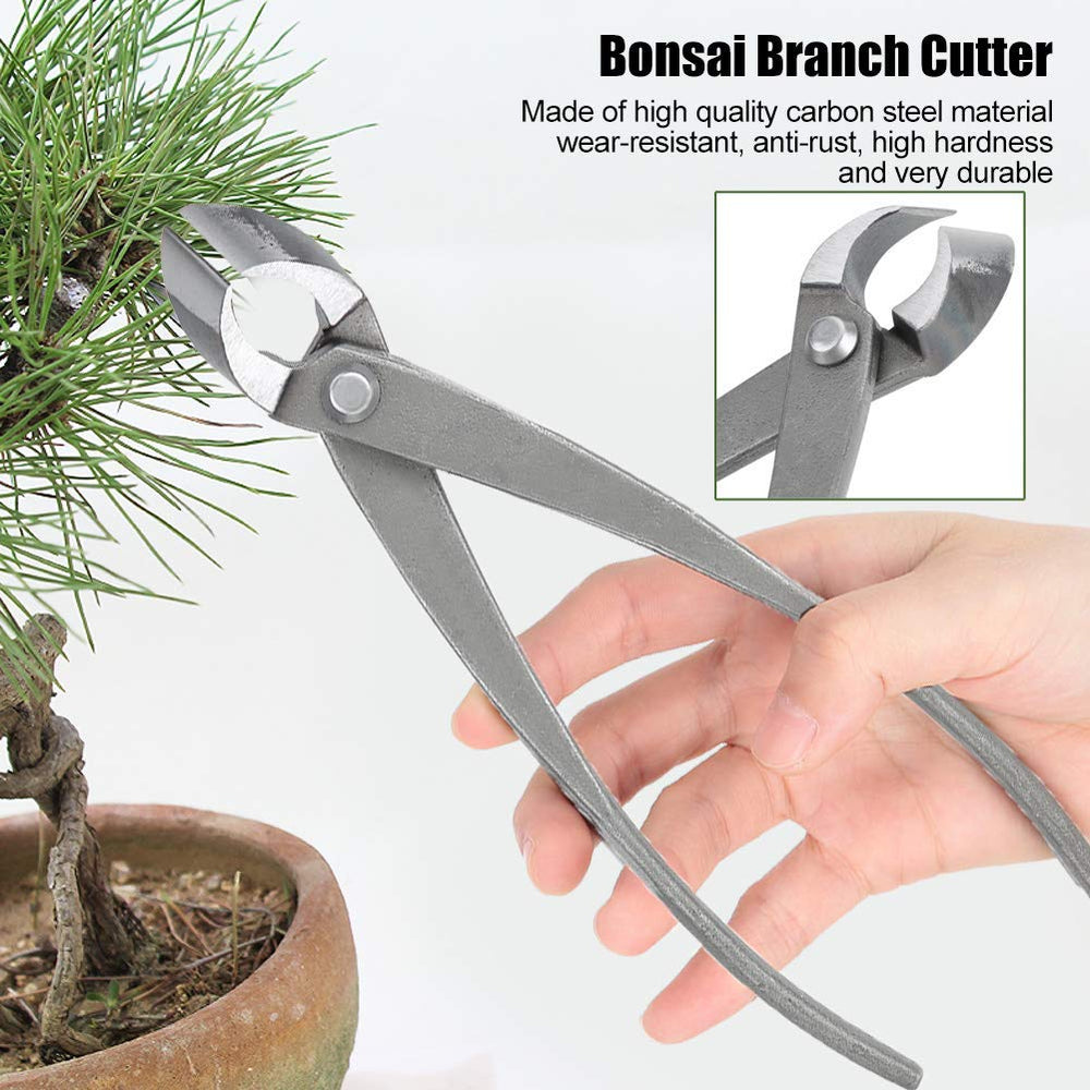 LAVEN Branch Cutter 8inch Concave Cutter Bonsai Tools Carbon Steel Gardening Shears Scissors Tools