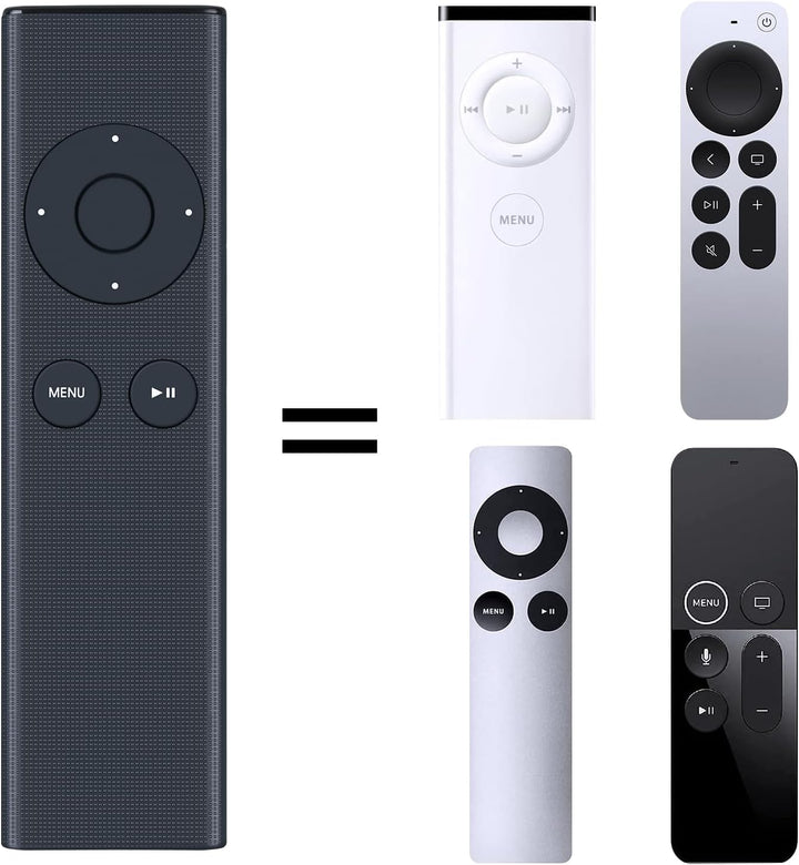 New Replaced Remote fit for Apple TV 4K 1 2 3 A1427 A1469 A1378 A1294 MD199LL/A MC572LL/A MC377LL/A MM4T2AM/A MM4T2ZM/A TV MacBook iPhone Universal Dock Music System MC377LL