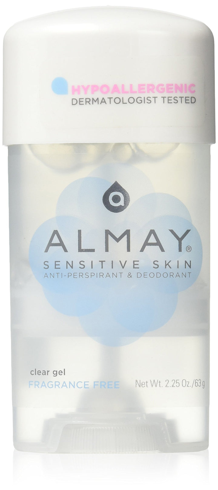 Sensitive Skin Clear Gel, Anti-Perspirant & Deodorant, Fragrance Free, 2.25-Oz