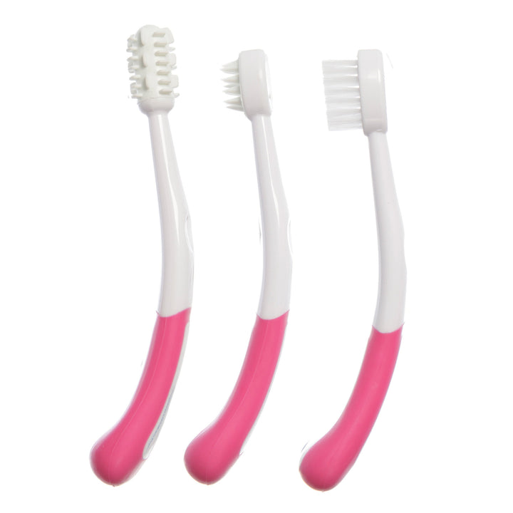 Three Stage Toothbrush Set, Pink
