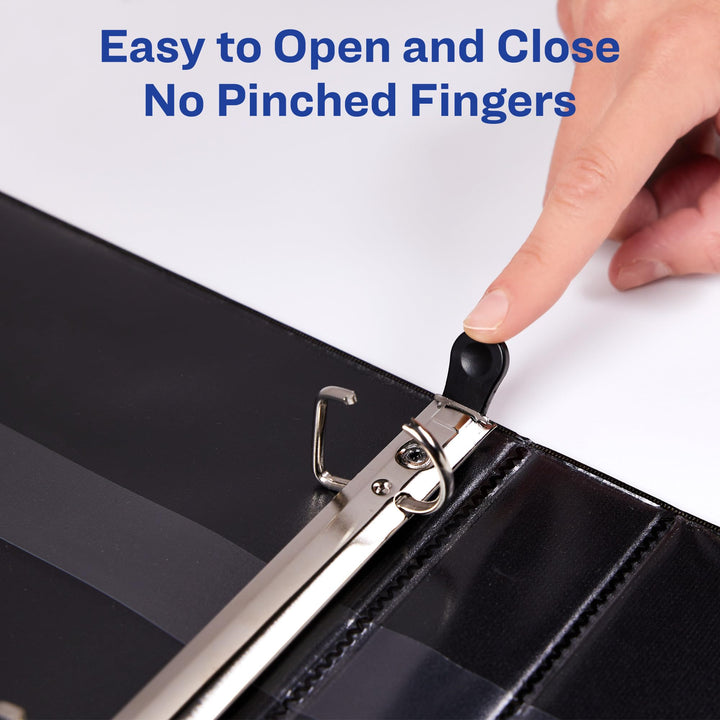 Avery Heavy-Duty View Binder with 1.5 Inch One Touch EZD Ring, Black, 1 Binder (79695)