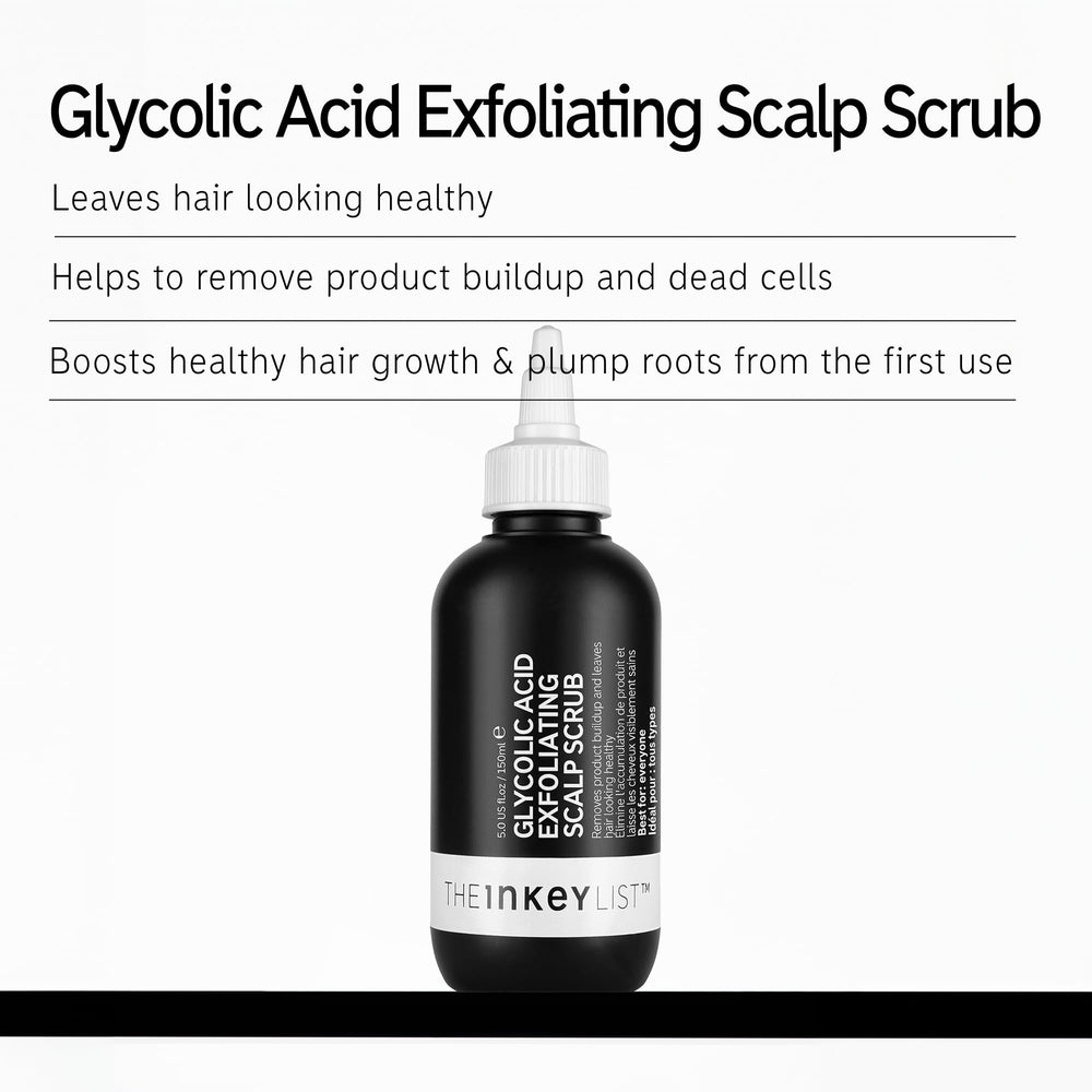 Glycolic Acid Exfoliating Scalp Scrub, Scalp Exfoliant Helps Remove Product Build Up and Boost Healthy Hair Growth for Healthy-Looking Hair, 5.07 fl oz