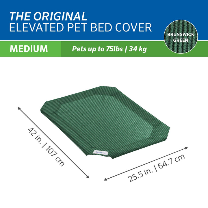 Original Pet Bed Replacement Cover - Brunswick Green - Medium (35 x 25.5)