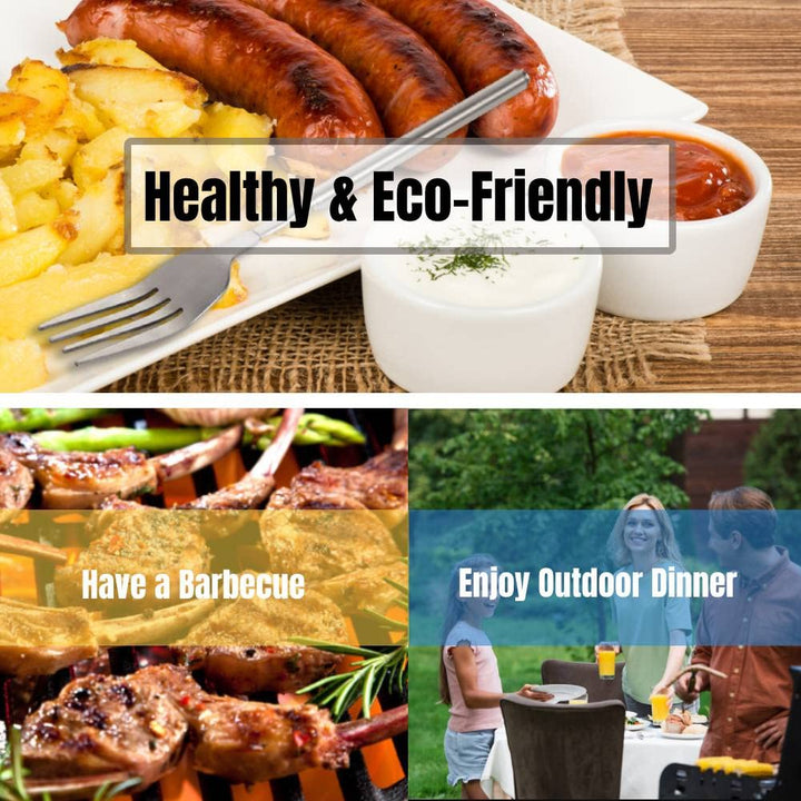 Extendable Fork Telescopic Fork Extendable Long Handle Fork Barbecue Toasting Dinner Fruit Dessert Long Fork Cutlery (1 pc)