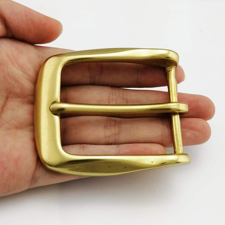 1.5(38mm) Heavy Duty Solid Brass Single Prong Square Belt Buckle