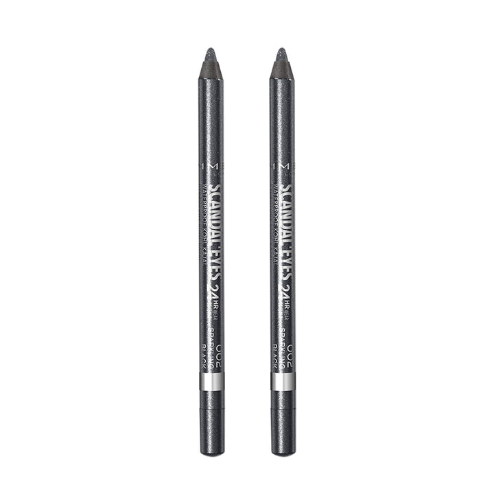 Scandaleyes Waterproof Kohl Kajal Liner, Black, 0.04 Ounce (Pack of 2)