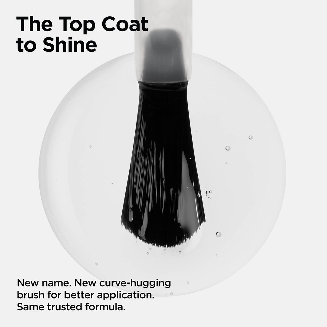 Vinylux Long Wear Shine Top Coat, Gifts for Her, Stocking Stuffers for Women, Quick Drying Formula, Easy to Remove, 0.5 Fl Oz
