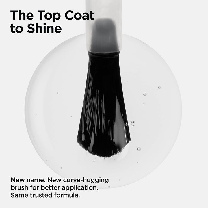 Vinylux Long Wear Shine Top Coat, Gifts for Her, Stocking Stuffers for Women, Quick Drying Formula, Easy to Remove, 0.5 Fl Oz