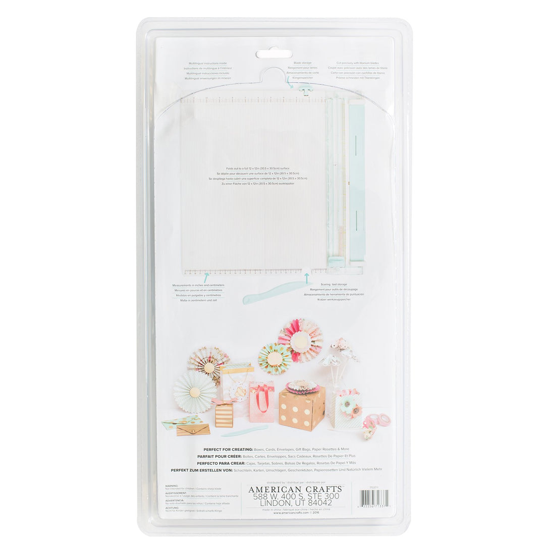 Circle Spin and Trim Tool, Includes Circle Maker Tool and Two Replacement Blades, Make Perfect Circles, Rotates 360 Degrees, Easy to Use, 1 Inch to 8 Inch Circles (Trim & Score)